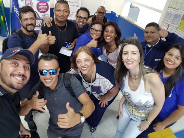 Alunos de Eletrônica e Eletrotécnica, turma M1 que concluíram o curso