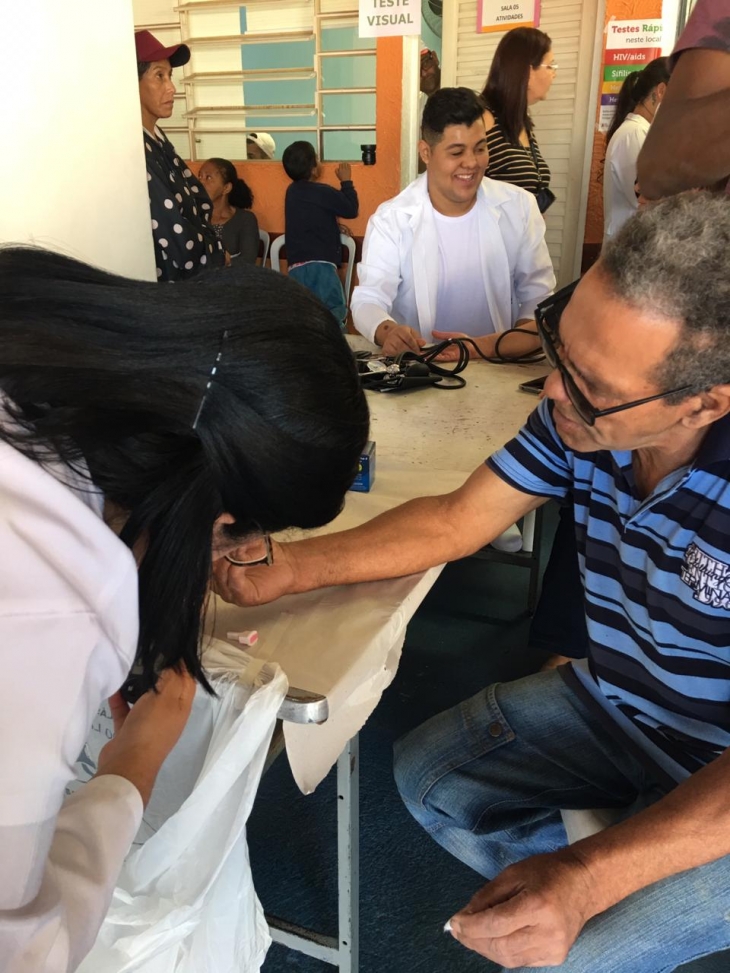 Evento Saúde na Comunidade - Enfermagem da unidade Itaim Paulista