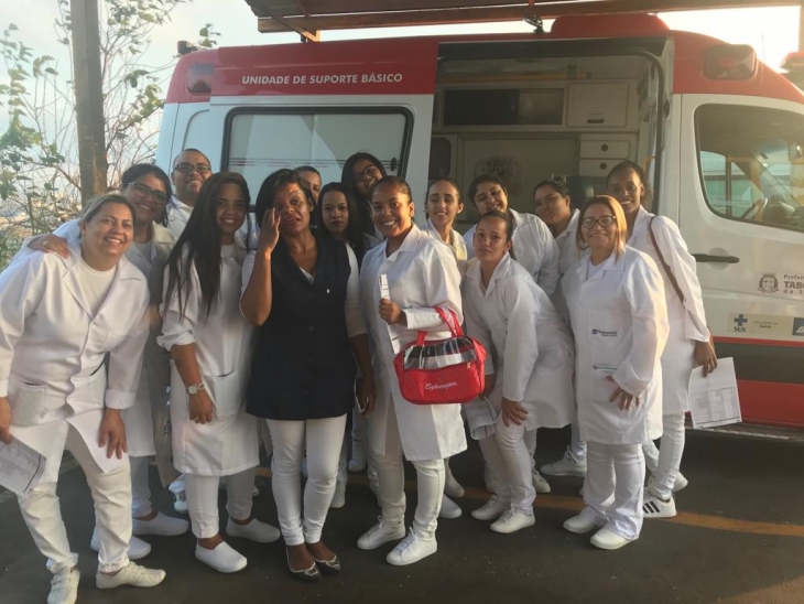 Visita técnica ao SAMU-Taboão da Serra - unidade Pirajussara