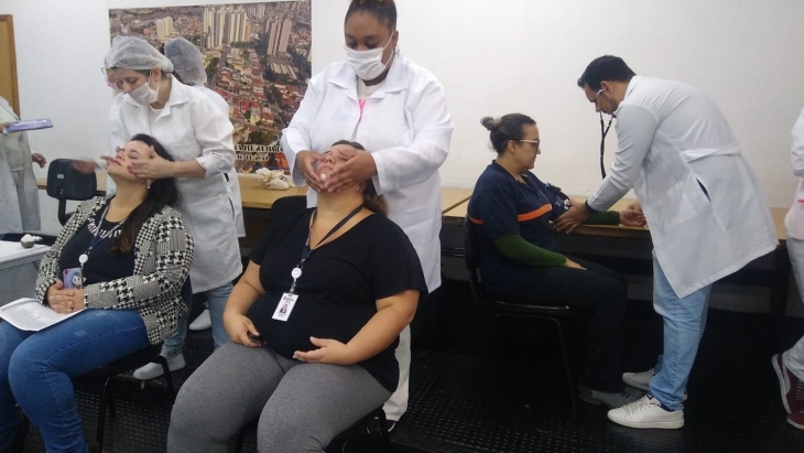 Ação social na Subprefeitura da Brasilândia/Freguesia do Ó - Cursos Técnicos em Estética e Enfermagem