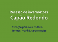 Recesso de inverno 2022 - Unidade Capão Redondo